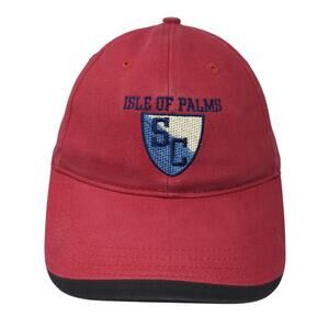 Isle Of Palms SC Slideback Hat Red One Size Adjustable Fahrenheit